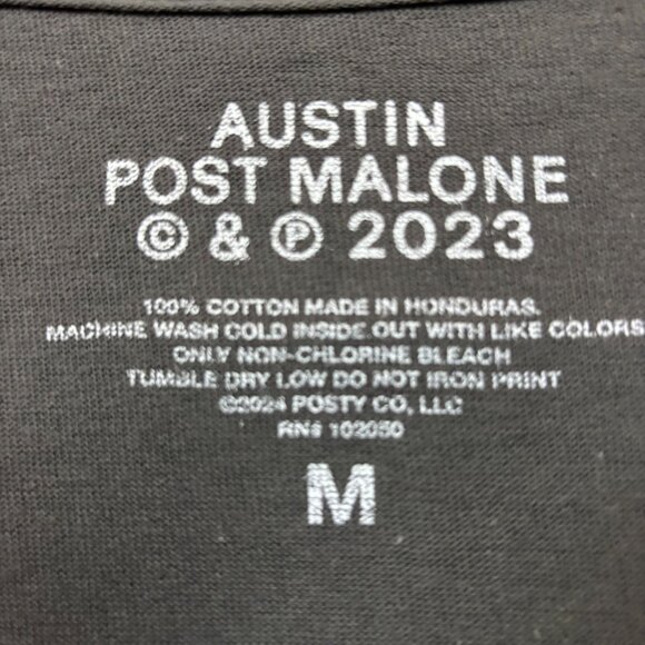 Post Malone Austin If Y'all Weren't Here I'd Be Cryin Tour Hip-Hop Tee M - Picture 4 of 4